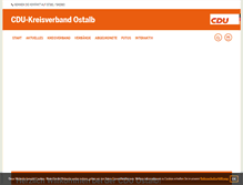 Tablet Screenshot of cdu-ostalb.de
